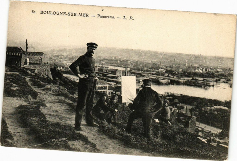Carte postale ancienne Boulogne-sur-Mer - Panorama à Boulogne-sur-Mer