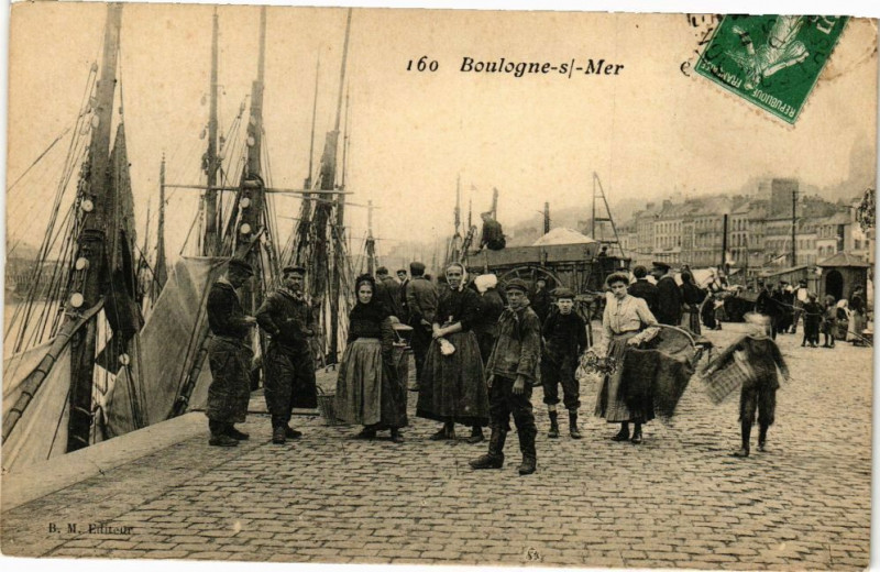 Carte postale ancienne Boulogne-sur-Mer à Boulogne-sur-Mer