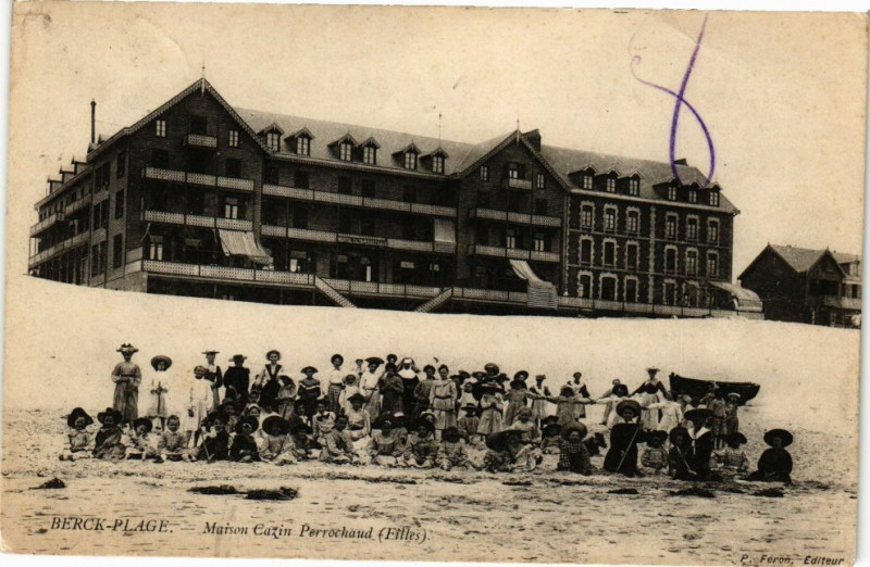 Carte postale ancienne Berck-Plage - Maison Cazin Perrochaud à Berck