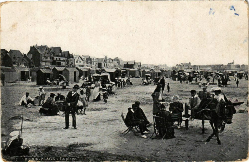 Carte postale ancienne Berck-Plage - La Plage à Berck