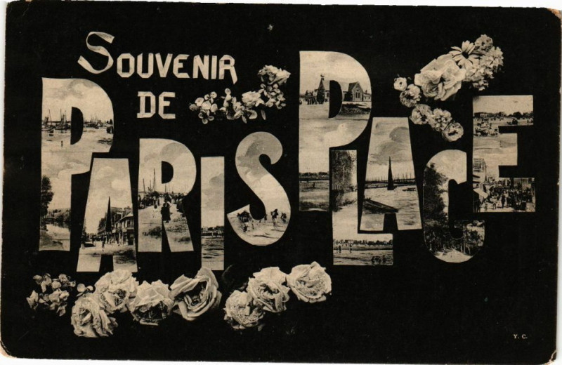 Carte postale ancienne Souvenir de Paris-Plage