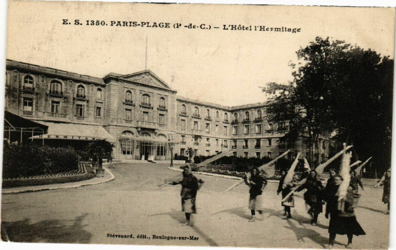 Carte postale ancienne Paris-Plage - L'Hotel l'Hermitage