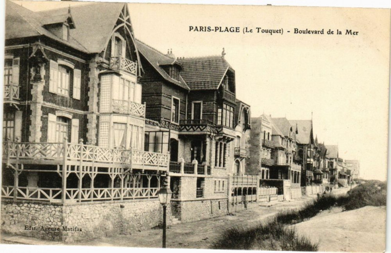 Carte postale ancienne Paris-Plage - Boulevard de la Mer