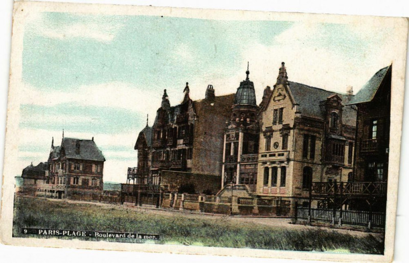 Carte postale ancienne Paris-Plage - Boulevard de la Mer