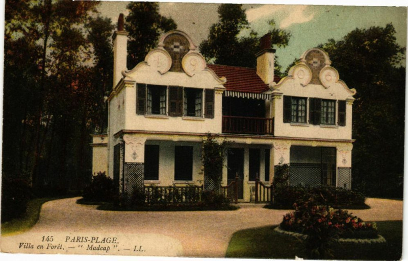 Carte postale ancienne Paris-Plage - Villa en Forét
