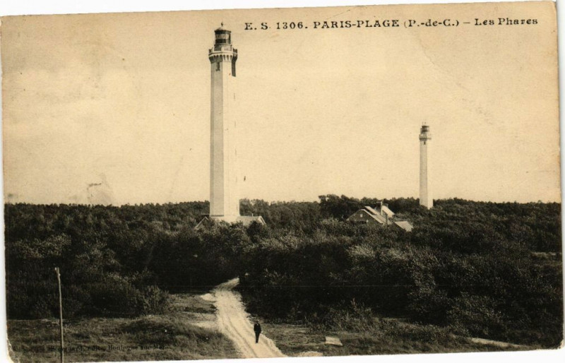 Carte postale ancienne Paris-Plage - Les Phares