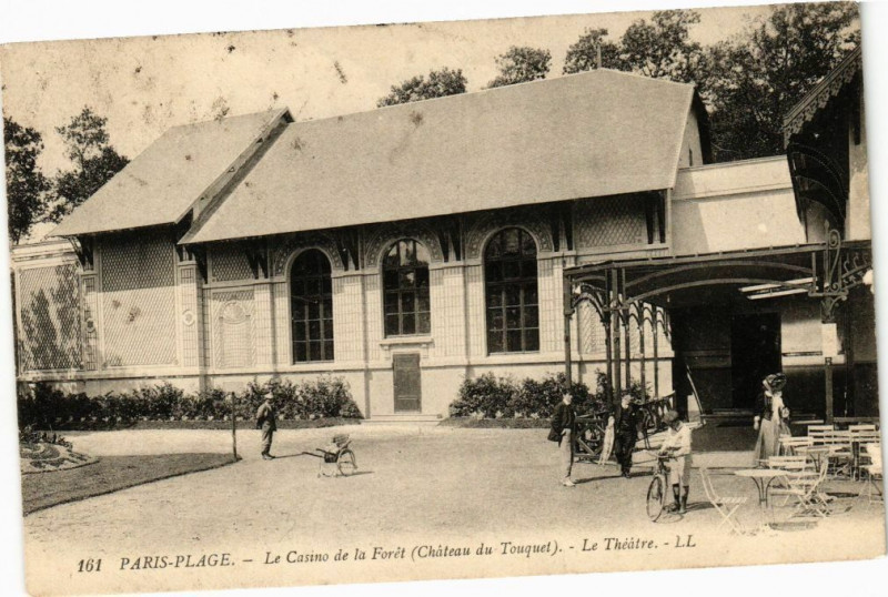 Carte postale ancienne Paris-Plage - Le Casino de la Forét - Le Théatre