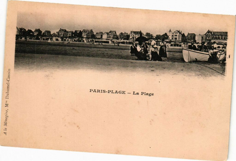 Carte postale ancienne Paris-Plage - La Plage