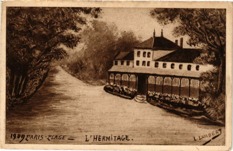 Carte postale ancienne Paris-Plage - L'Hermitage