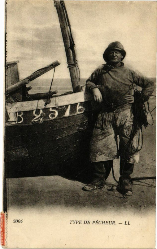 Carte postale ancienne Type de Pécheur