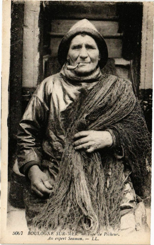 Carte postale ancienne Boulogne-sur-Mer - Type de Pécheur au expert Seaman à Boulogne-sur-Mer
