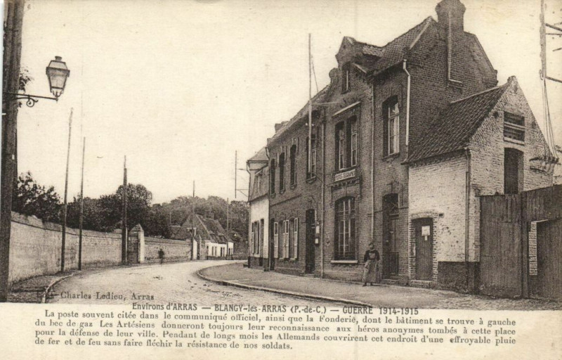 Carte postale ancienne Environs d'Arras - Blangy-les-Arras Guerre 1914-1915 à Arras