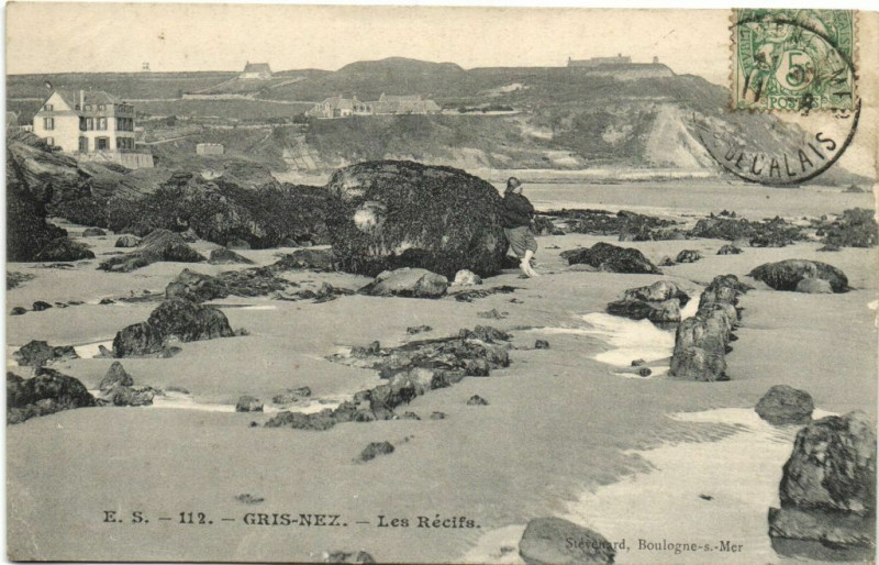 Carte postale ancienne Gris-Nez - Les Récifu