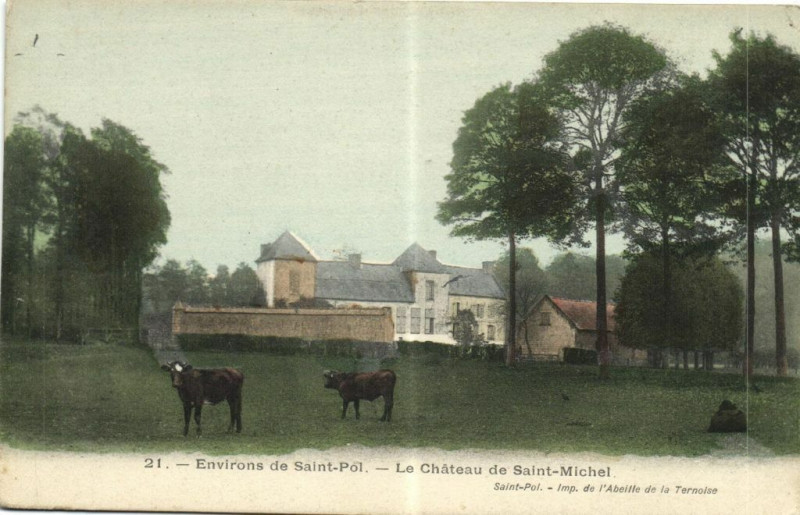 Carte postale ancienne Environs de Saint-Pol - Le Chateau de Saint-Michel