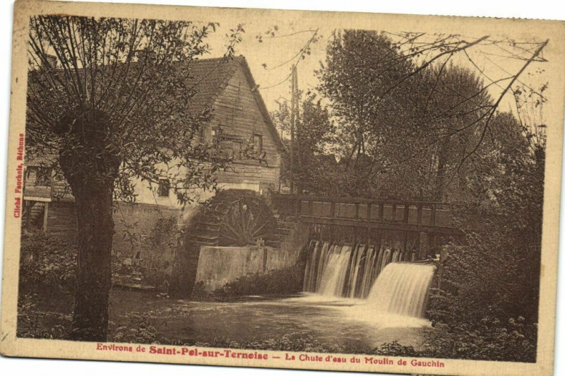 Carte postale ancienne Environs de Saint-Pel-sur-Ternoise La Chate d'eau du Moulin de...