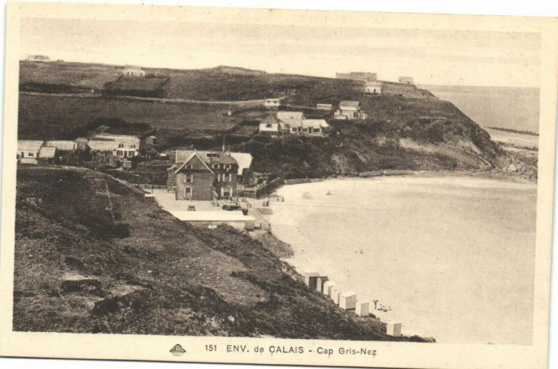Carte postale ancienne Env. de Calais - Cap Gris-Nez à Calais