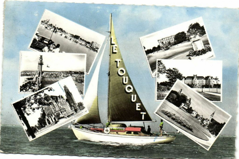 Carte postale ancienne Divers aspects du Touquet