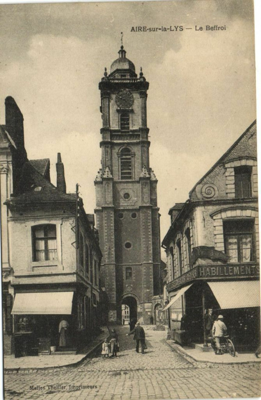Carte postale ancienne Aire-sur-la-Lys - Le Beffroi à Aire-sur-la-Lys