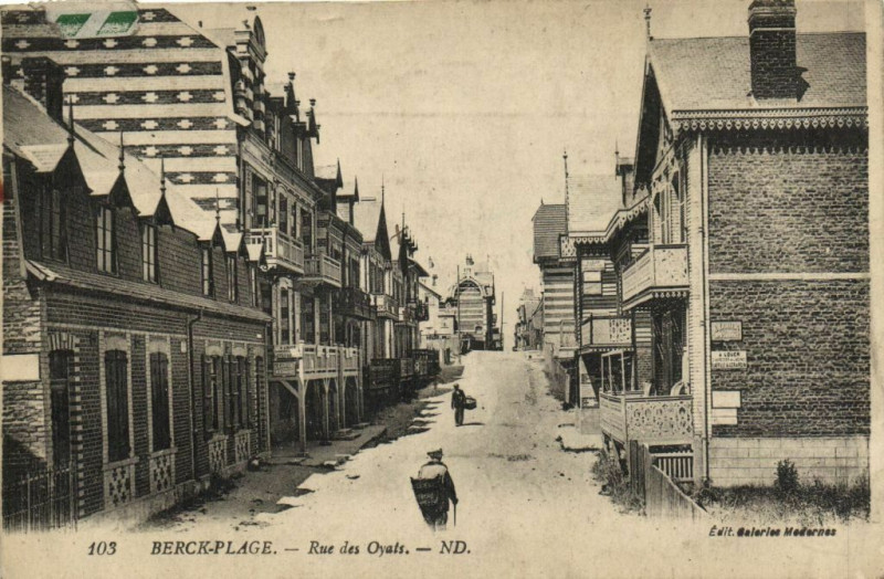 Carte postale ancienne Berck-Plage - Rue des Oyats à Berck