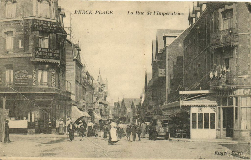 Carte postale ancienne Berck-Plage - La Rue de l'Impératrice à Berck