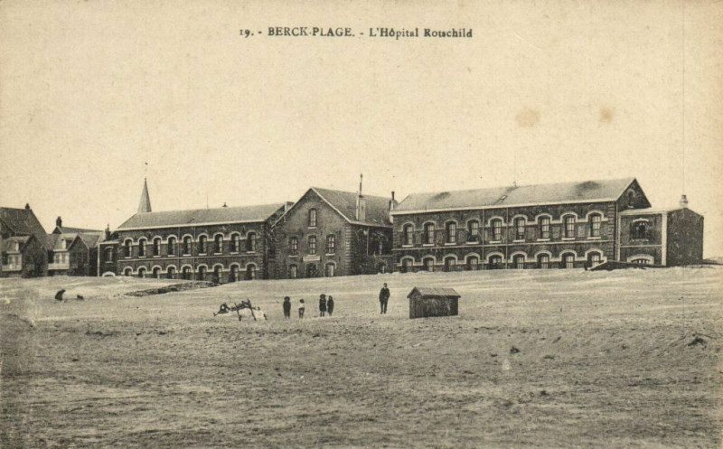 Carte postale ancienne Berck-Plage - L'Hopital Rotschild à Berck