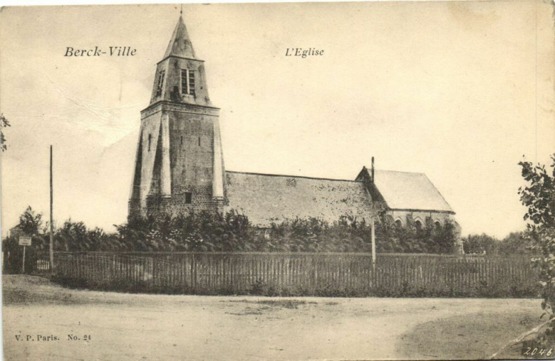Carte postale ancienne Berck-Plage - L'Eglise à Berck