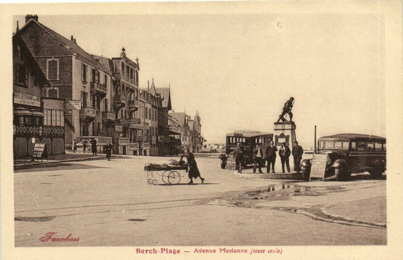 Carte postale ancienne Berck-Plage - Avenue Marianne à Berck
