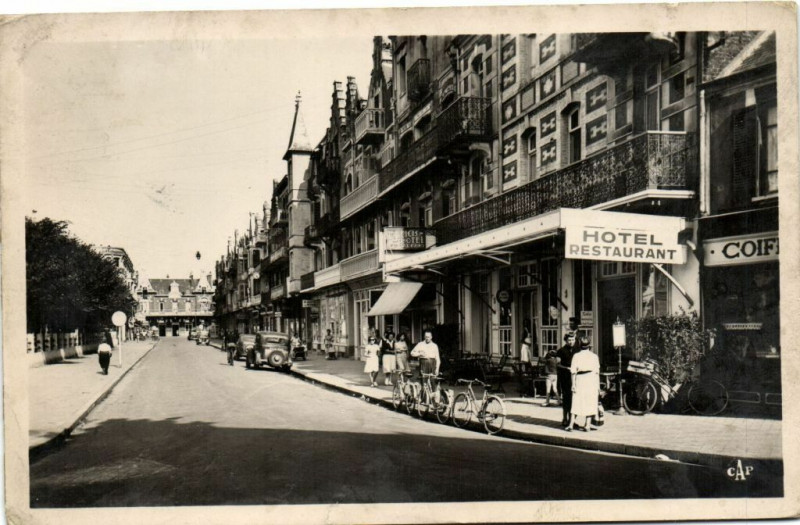 Carte postale ancienne Berck-Plage - Avenue de la Gare à Berck