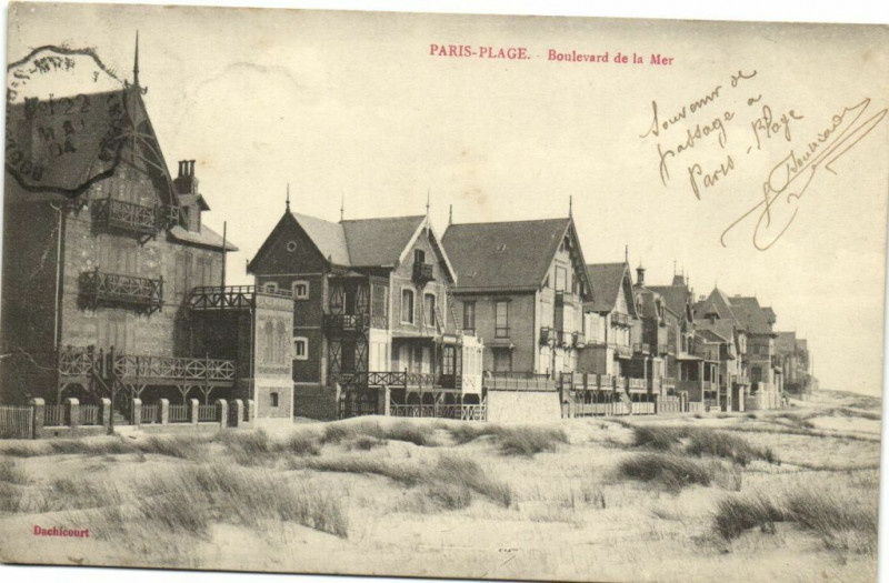 Carte postale ancienne Paris-Plage - Boulevard de la Mer