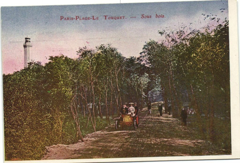 Carte postale ancienne Paris-Plage Le Touquet - Sous bois