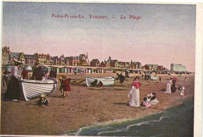 Carte postale ancienne Paris-Plage Le Touquet - La Plage