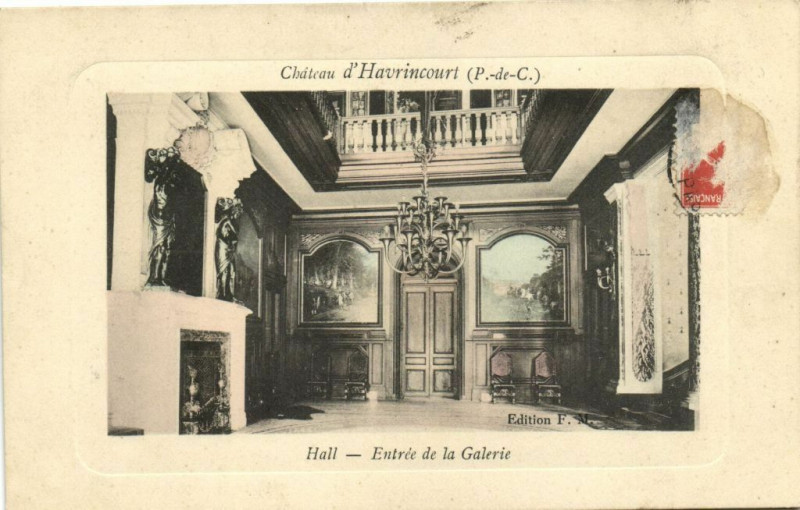 Carte postale ancienne Hall-Entrée de la Galerie