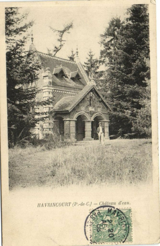 Carte postale ancienne Havrincourt - Chateau d'eau à Havrincourt