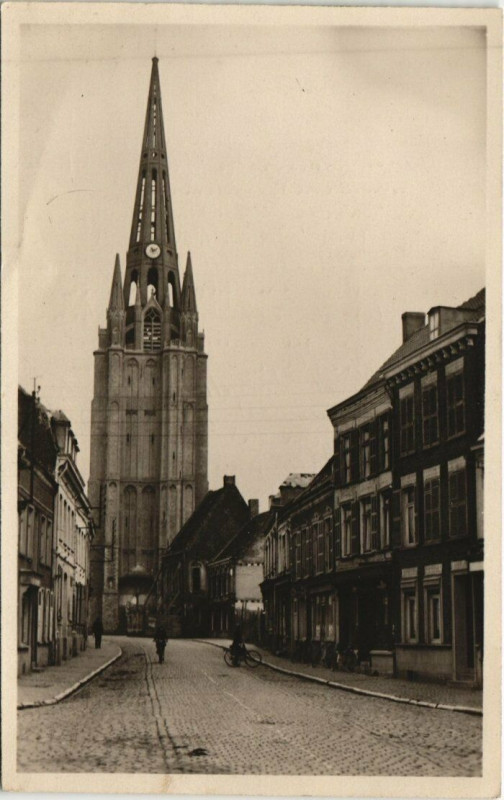 Carte postale ancienne Steenvoorde - Le Clocher à Steenvoorde