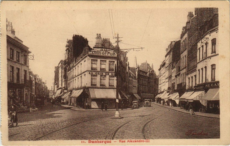 Carte postale ancienne Dunkerque - Rue Alexandre à Dunkerque