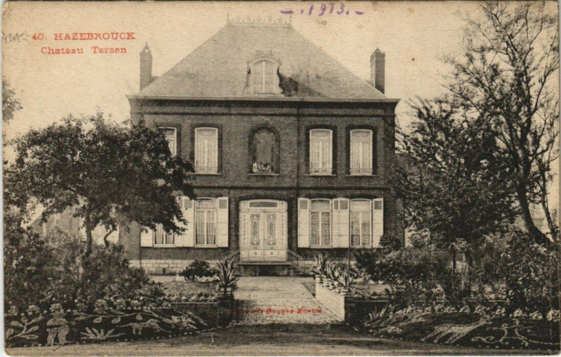 Carte postale ancienne Hazebrouck - Chateau Tersen à Hazebrouck