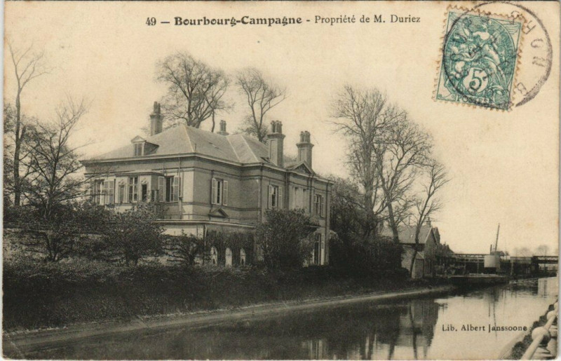 Carte postale ancienne Bourbourg-Campagne - Propriete de M. Duriez à Bourbourg