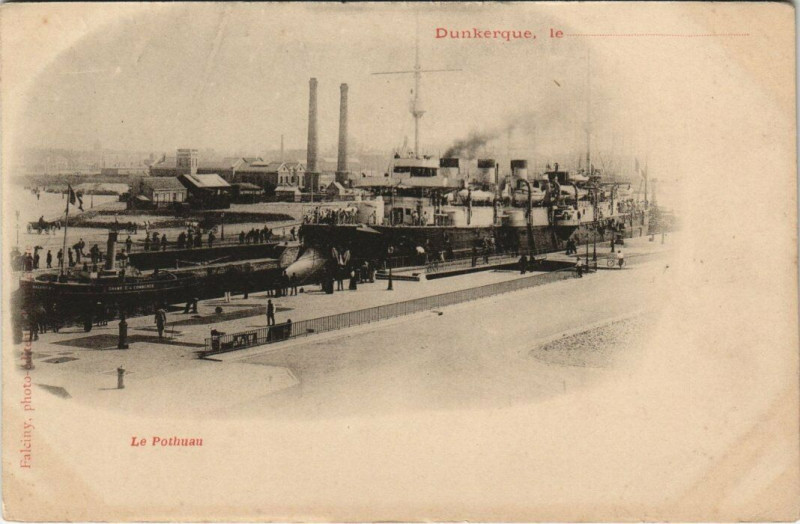 Carte postale ancienne Dunkerque - Le Pothuau à Dunkerque