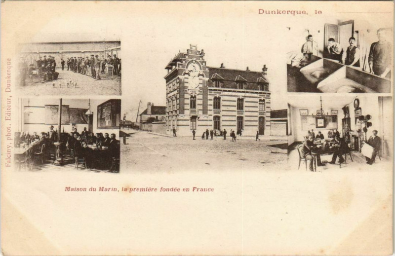 Carte postale ancienne Dunkreque - Maison du Marin