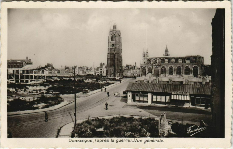 Carte postale ancienne Dunkerque - Vue générale à Dunkerque