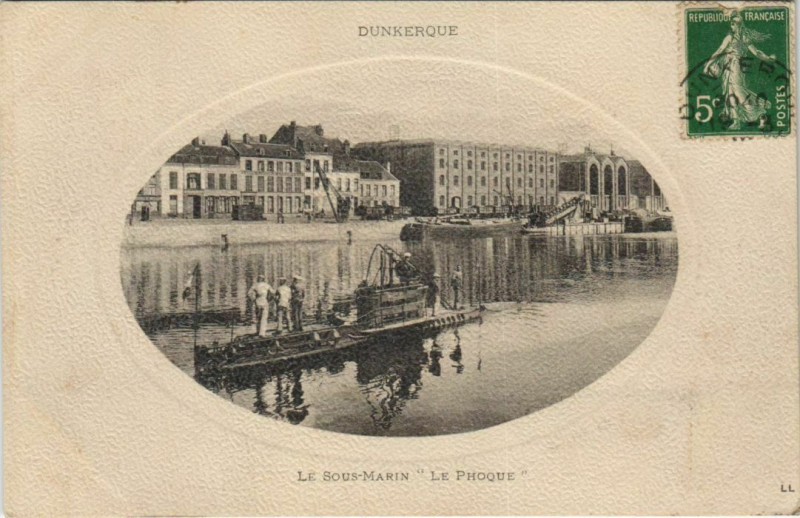 Carte postale ancienne Dunkerque - Le Sous Marin à Dunkerque