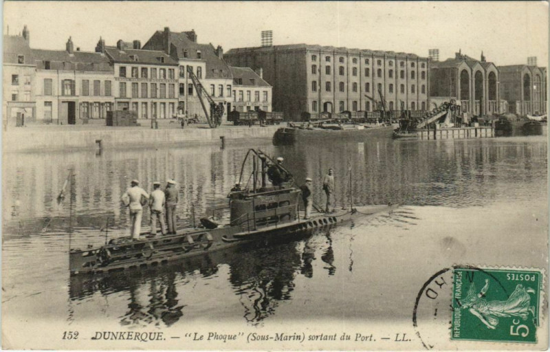 Carte postale ancienne Dunkerque - Le Phouqe Sous Marin à Dunkerque