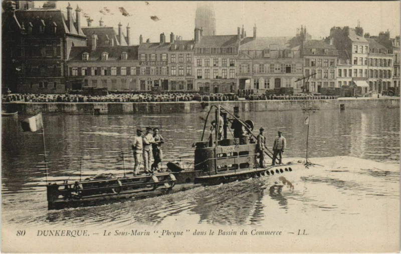 Carte postale ancienne Dunkerque - Le Sous Marin à Dunkerque