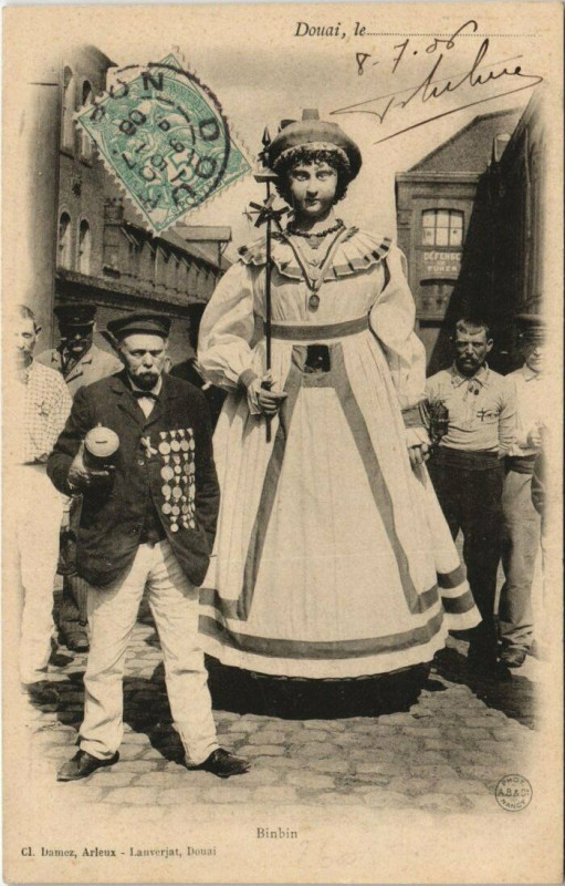 Carte postale ancienne Douai - Binbin à Douai