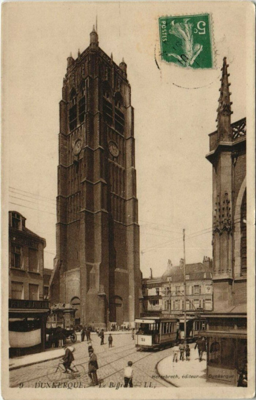 Carte postale ancienne Dunkerque - Le Beffroi à Dunkerque