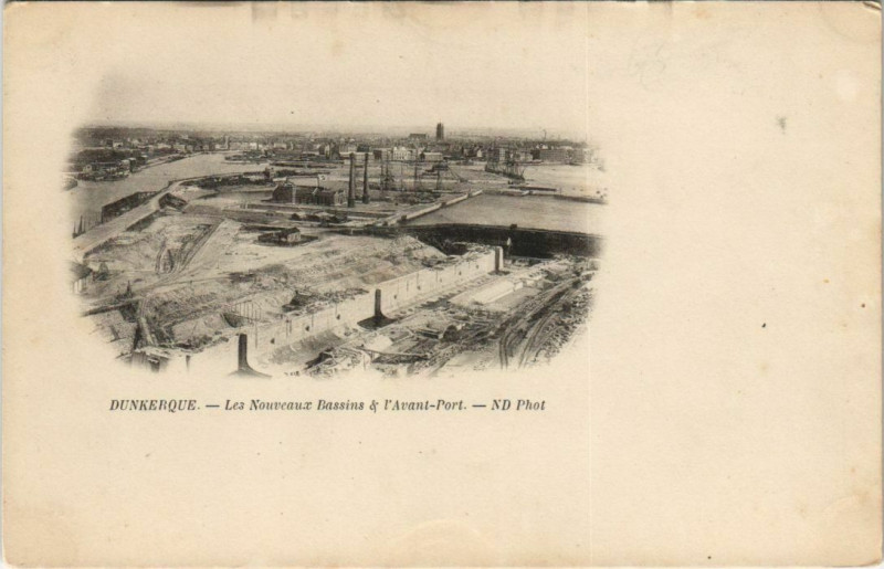 Carte postale ancienne Dunkerque - Les Nouveaux Bassin à Dunkerque