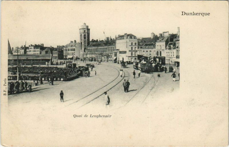 Carte postale ancienne Dunkerque - Quai de Leughenaer à Dunkerque