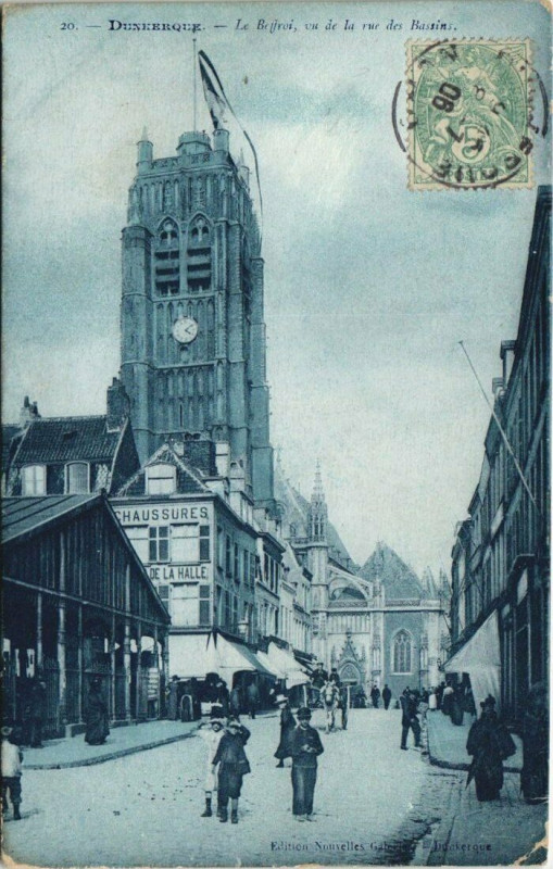 Carte postale ancienne Dunkerque - Le Beffroi à Dunkerque