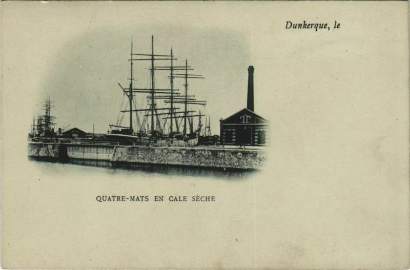 Carte postale ancienne Dunkerque - Quatre-Mats à Dunkerque