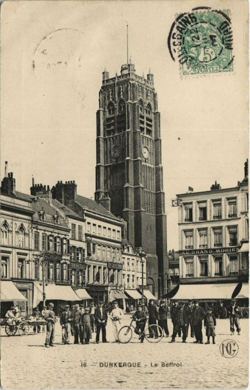 Carte postale ancienne Dunkerque - Le Beffroi à Dunkerque